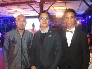 With shoe designer Nere Ku and blogger Mark Mendoza.